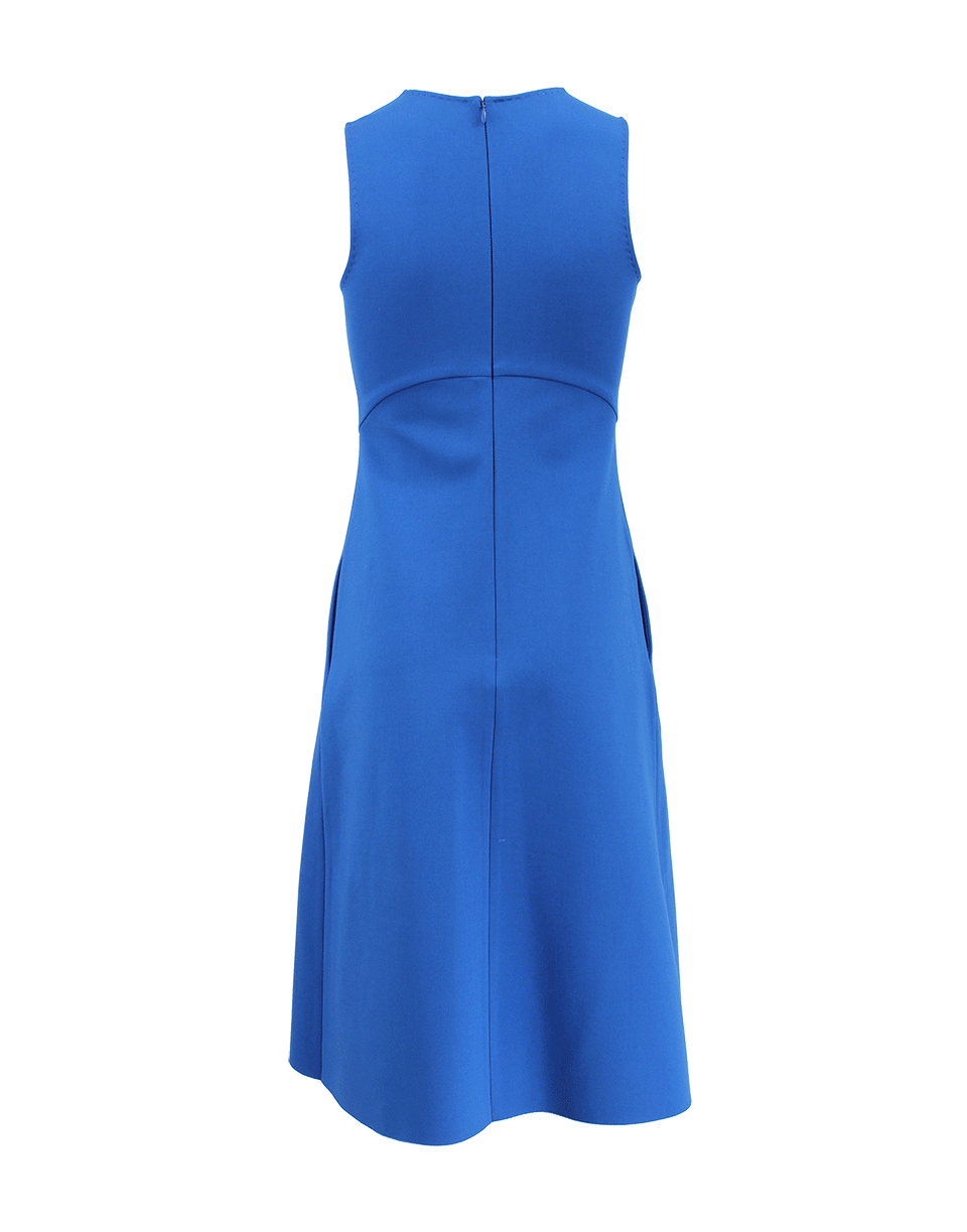 DOROTHEE SCHUMACHER-Sleeveless Slit Neck Full Skirt Dress-