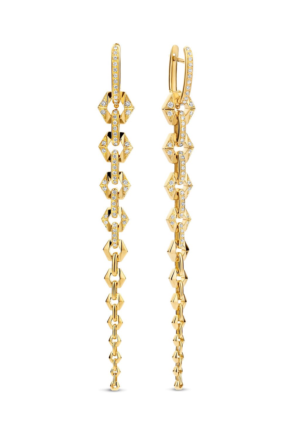 DRIES CRIEL-Flow Earrings VII-YELLOW GOLD