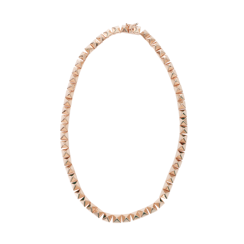 EDDIE BORGO-Pyramid Necklace-ROSE GOLD