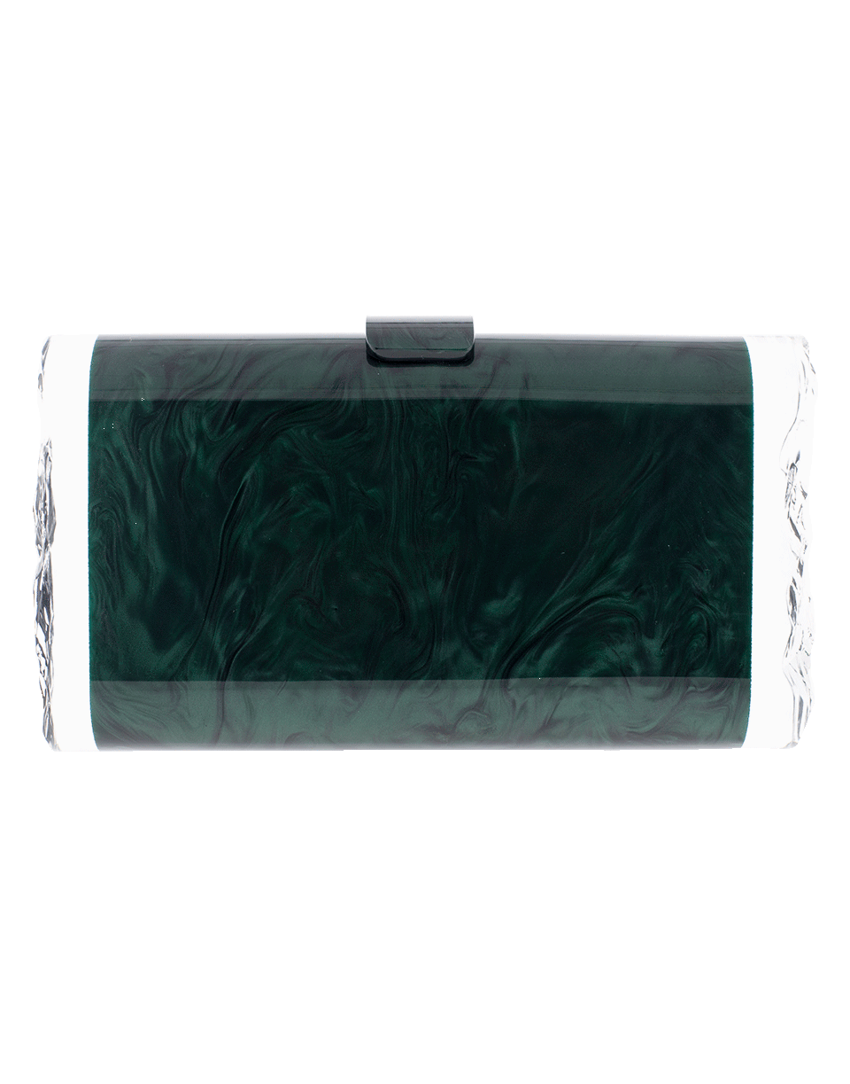 EDIE PARKER-Lara Solid Clutch-GREEN