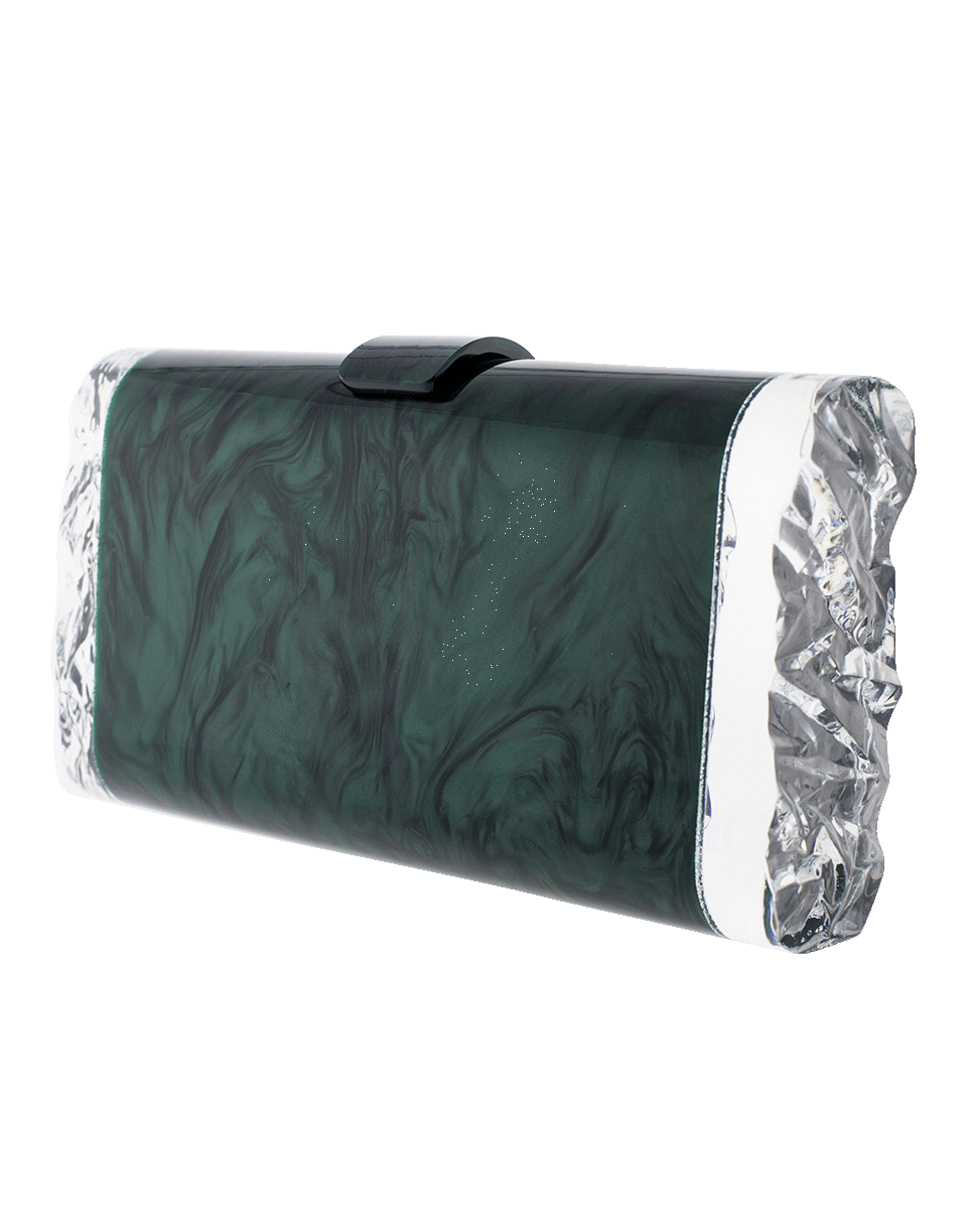 EDIE PARKER-Lara Solid Clutch-GREEN