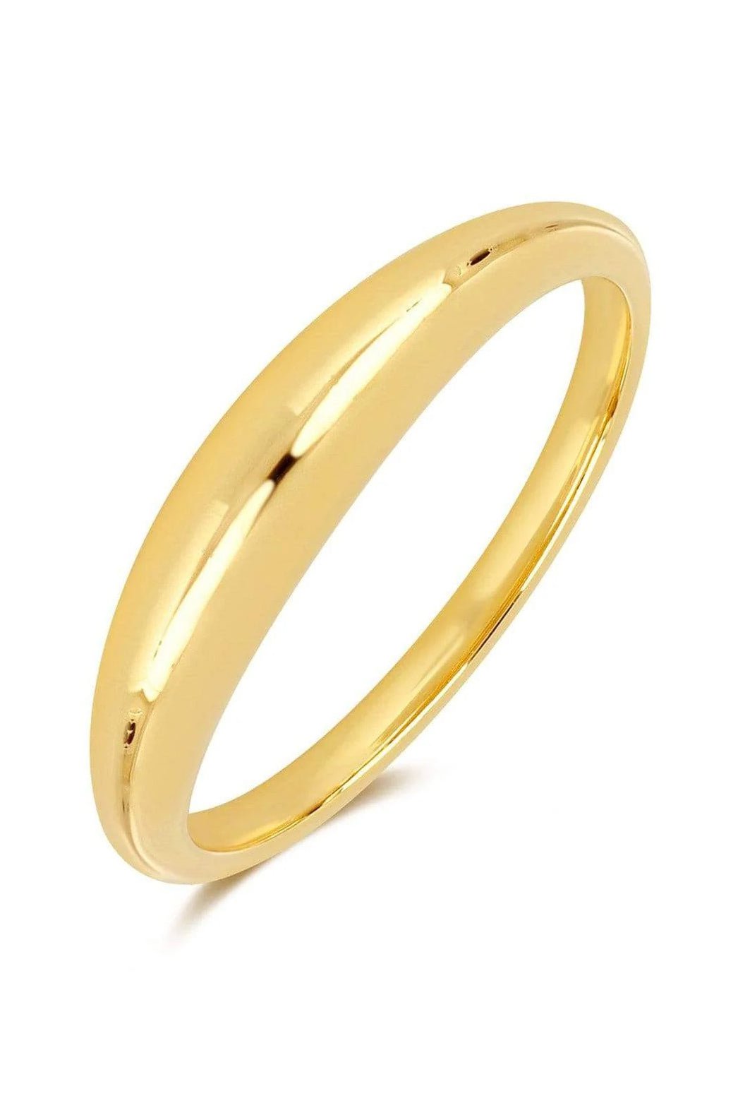 EF COLLECTION-Gold Dome Ring-YELLOW GOLD