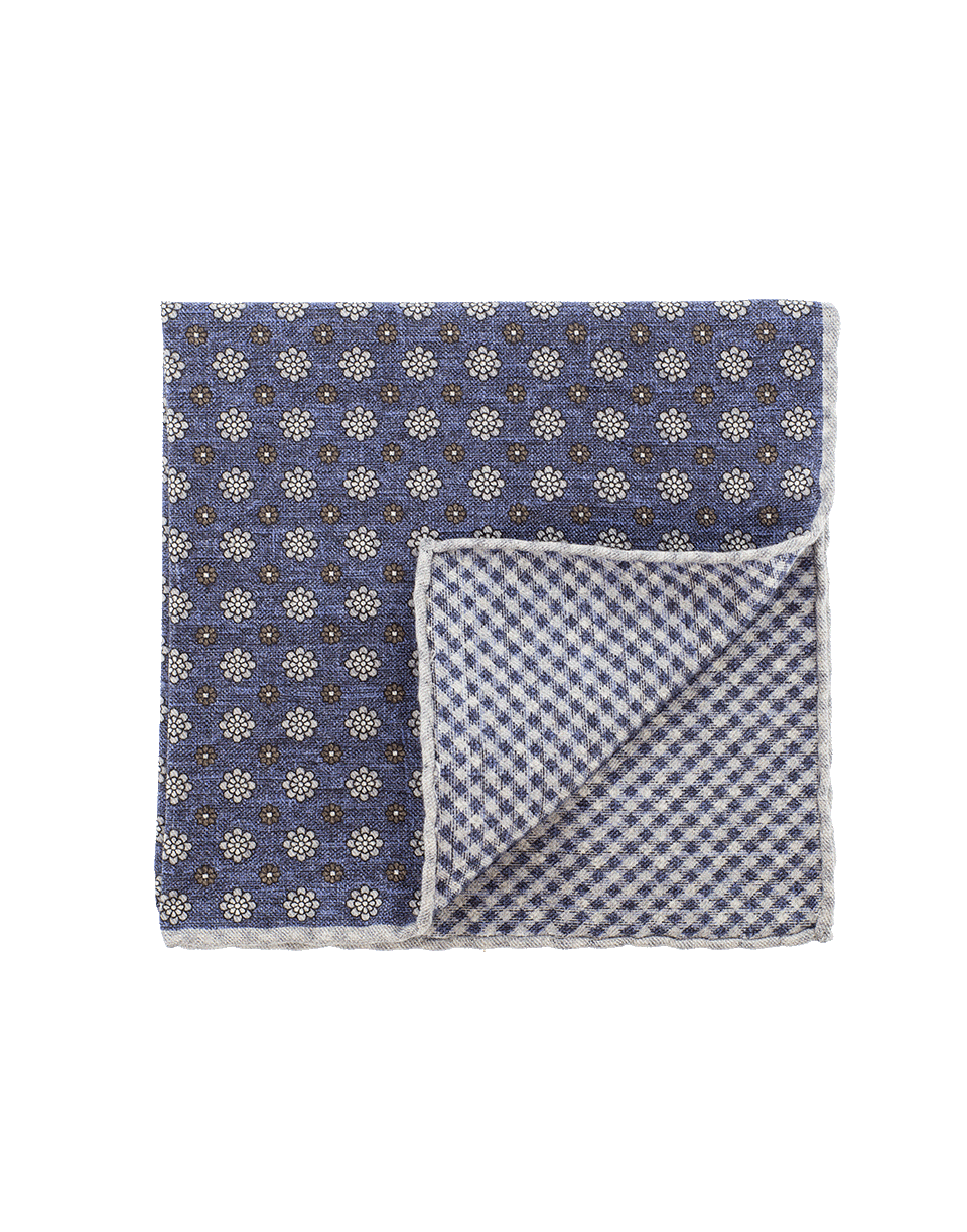Pocket Square With Flowers MENSACCESSORYMISC ELEVENTY   