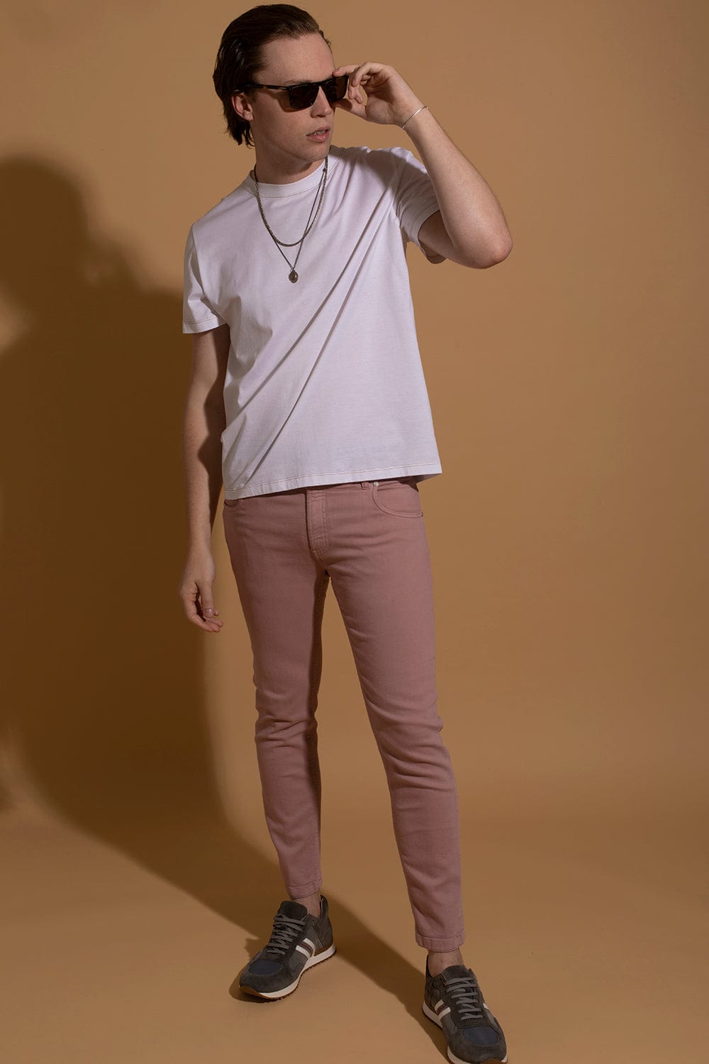 Five Pocket Pant - Dusty Pink MENSCLOTHINGPANTS ELEVENTY   