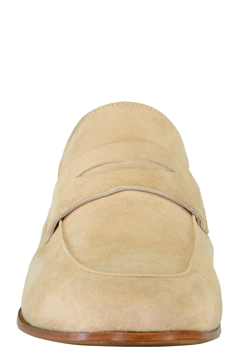 ELEVENTY-Suede Loafers - Sabbia-