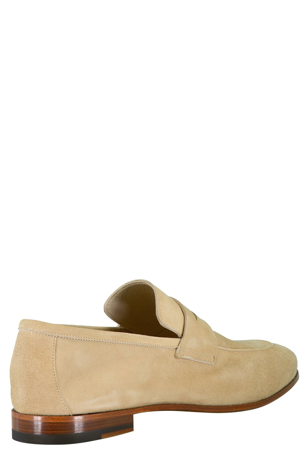 ELEVENTY-Suede Loafers - Sabbia-