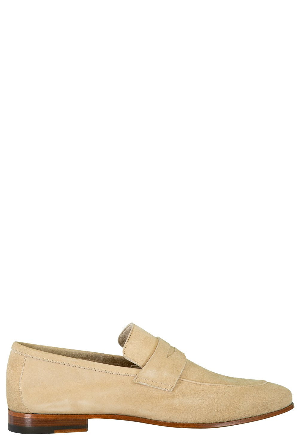 ELEVENTY-Suede Loafers - Sabbia-