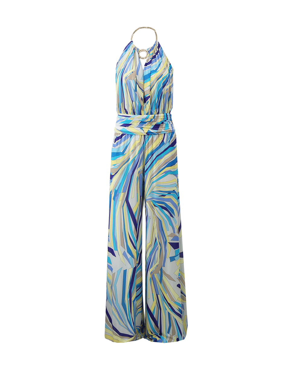 EMILIO PUCCI-Jumpsuit With Open Back-GREY