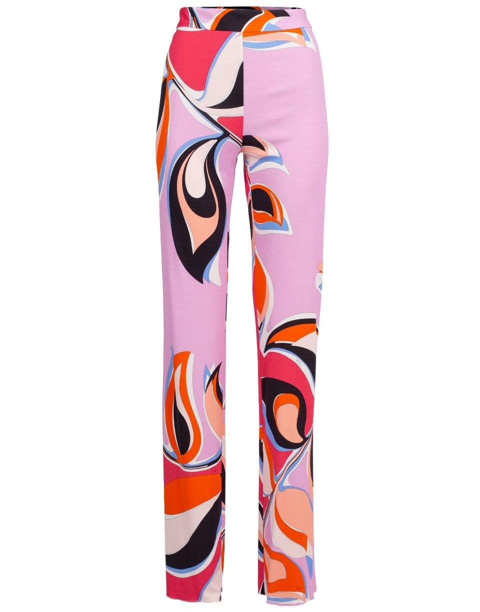 EMILIO PUCCI-Printed Straight Leg Trouser-