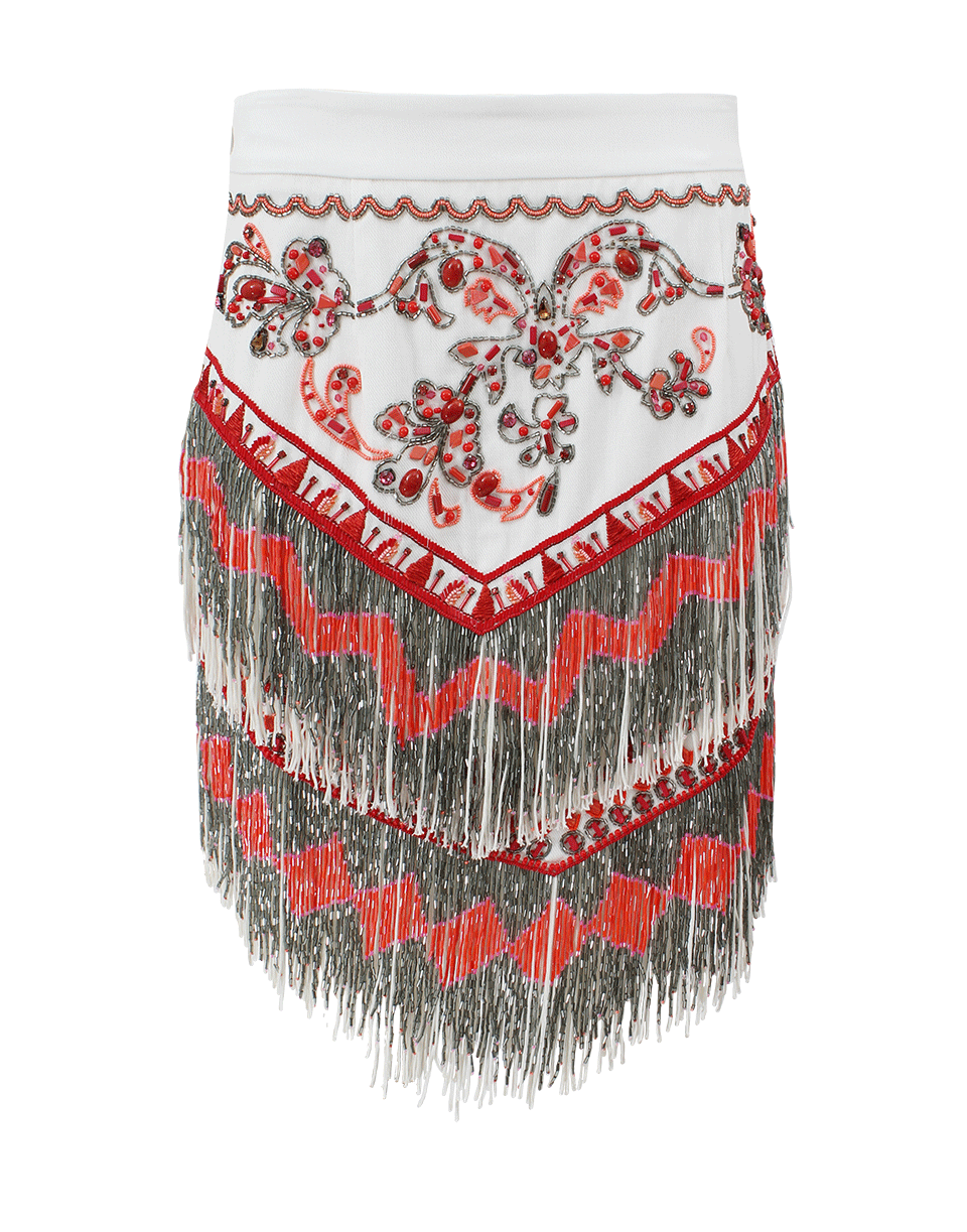 EMILIO PUCCI-Beaded Denim Skirt-