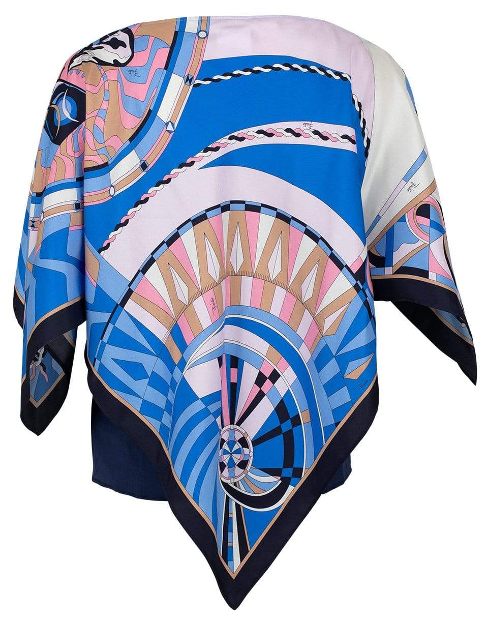 EMILIO PUCCI-Long Sleeve and Camisole Print Blouse-