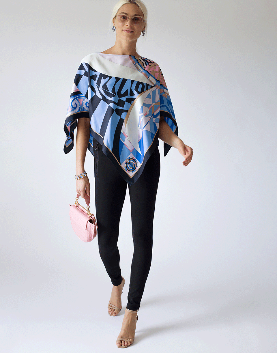 EMILIO PUCCI-Long Sleeve and Camisole Print Blouse-