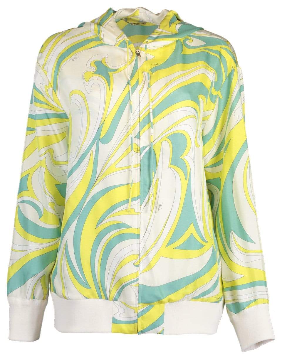 EMILIO PUCCI-Long Sleeve Hooded Top-