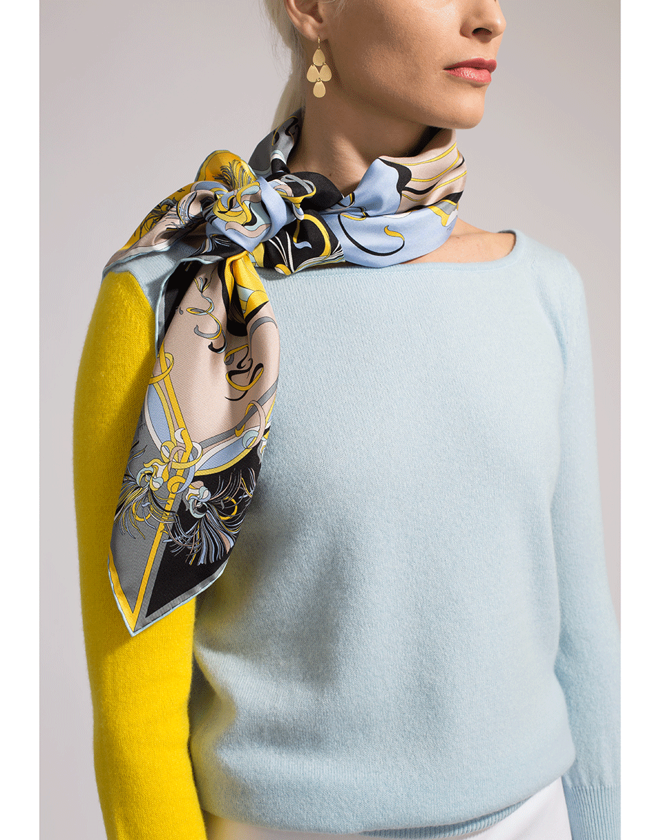 EMILIO PUCCI-Bi-Color Knit Pullover-