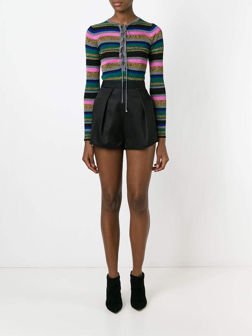 Lace-Up Striped Knit CLOTHINGTOPKNITS EMILIO PUCCI   