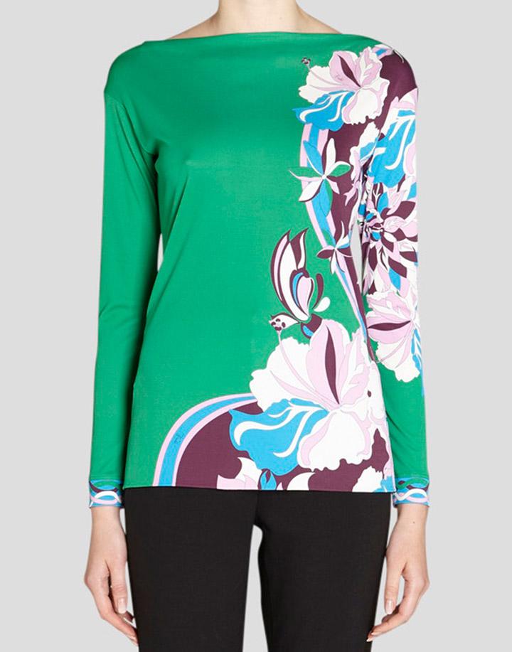 Fitted Boatneck Top CLOTHINGTOPMISC EMILIO PUCCI   