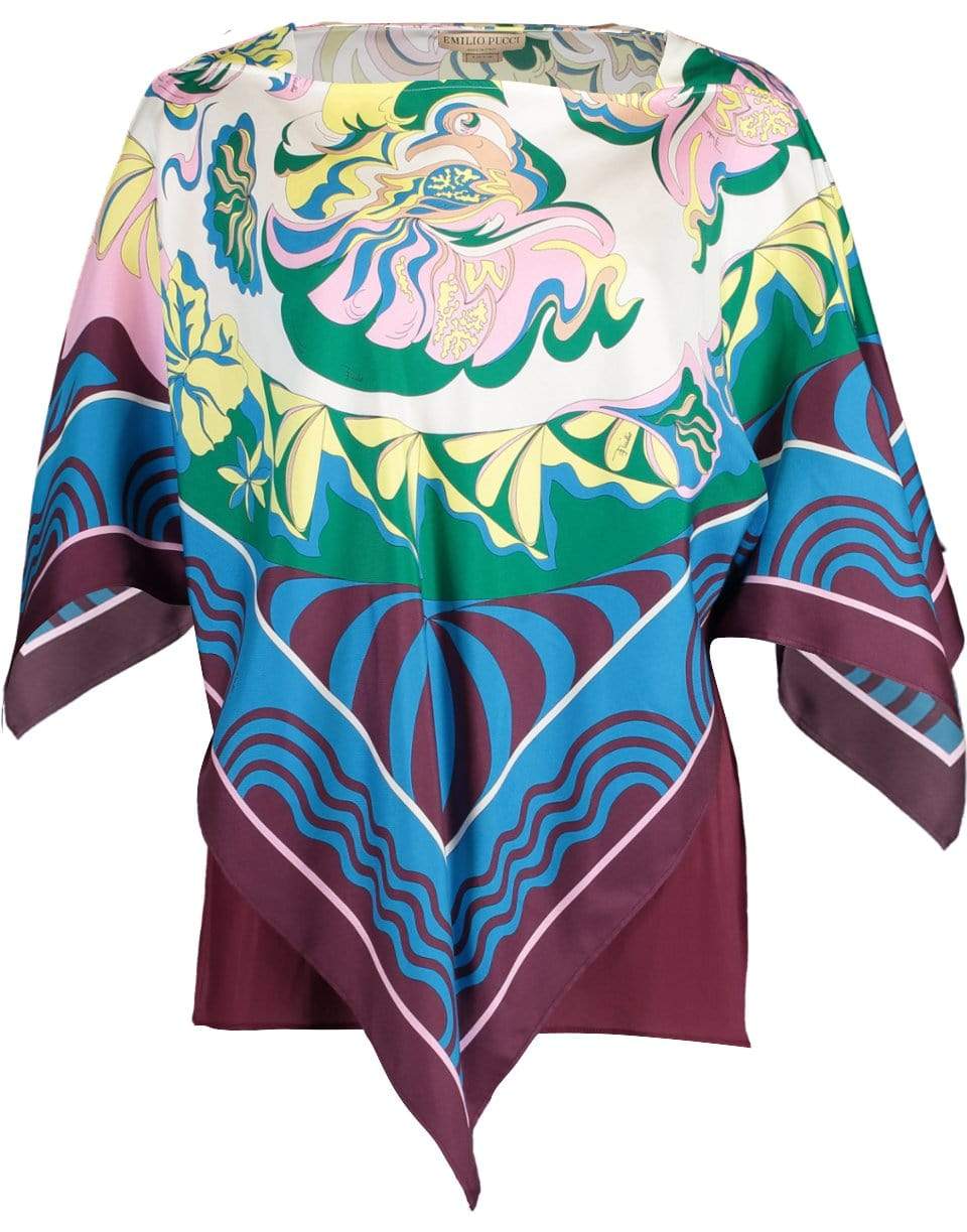 Poncho Top with Cami CLOTHINGTOPMISC EMILIO PUCCI   