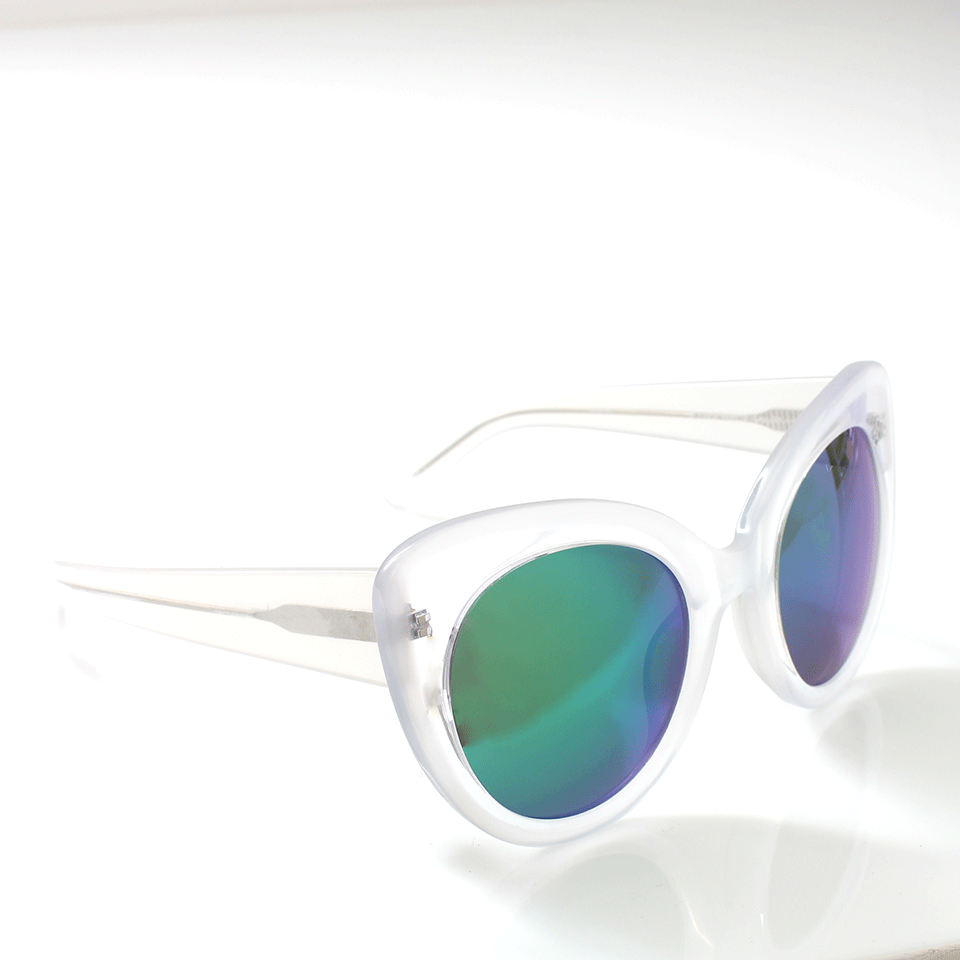 ERDEM-Illusion Cat Eye Sunglasses-CLEAR