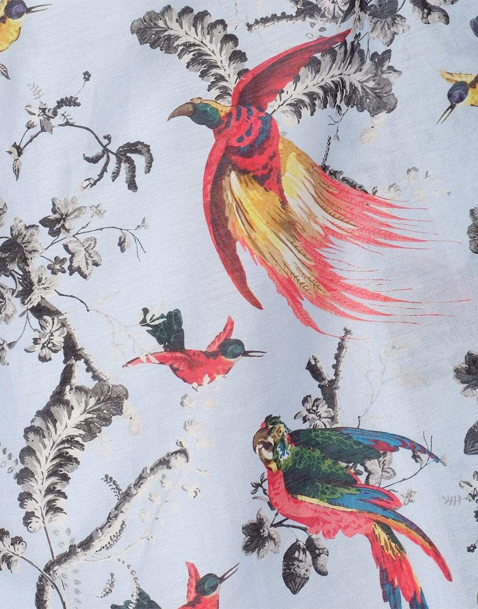 ERDEM-Algarve Dress Paisley Parrot Cotton Silk Voile-