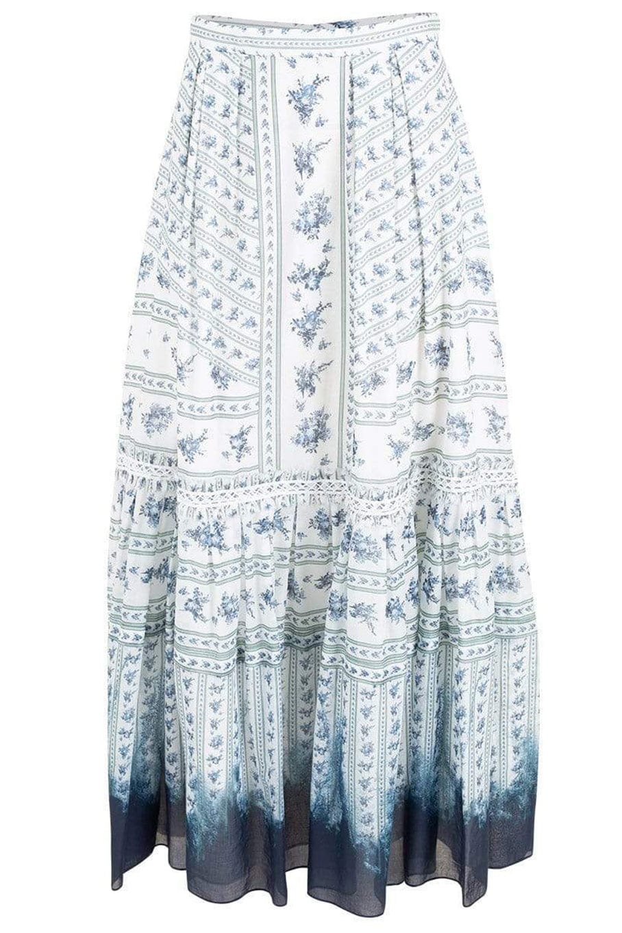 Tavi Floor Length Print Skirt CLOTHINGSKIRTMAXI ERDEM   