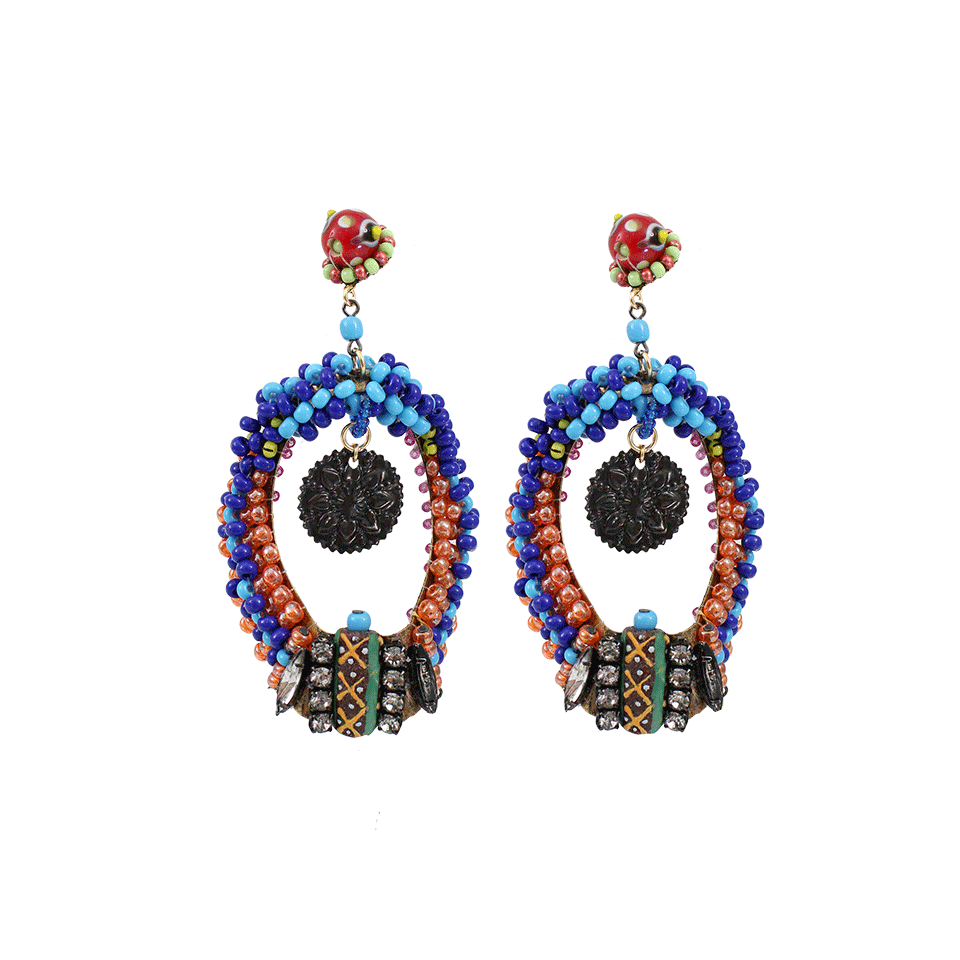 ERICKSON BEAMON-Fashion Tribe Earrings-BLUE