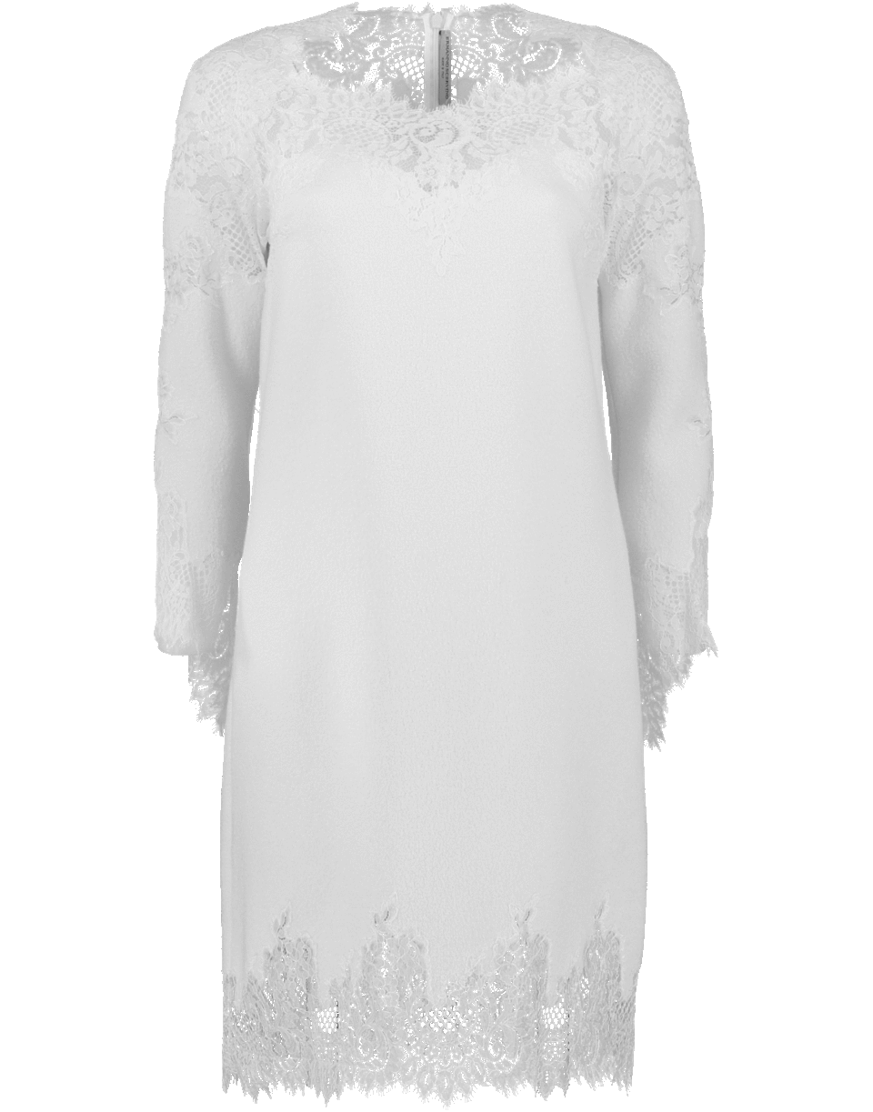 ERMANNO SCERVINO-Lace Trim Mini Dress-