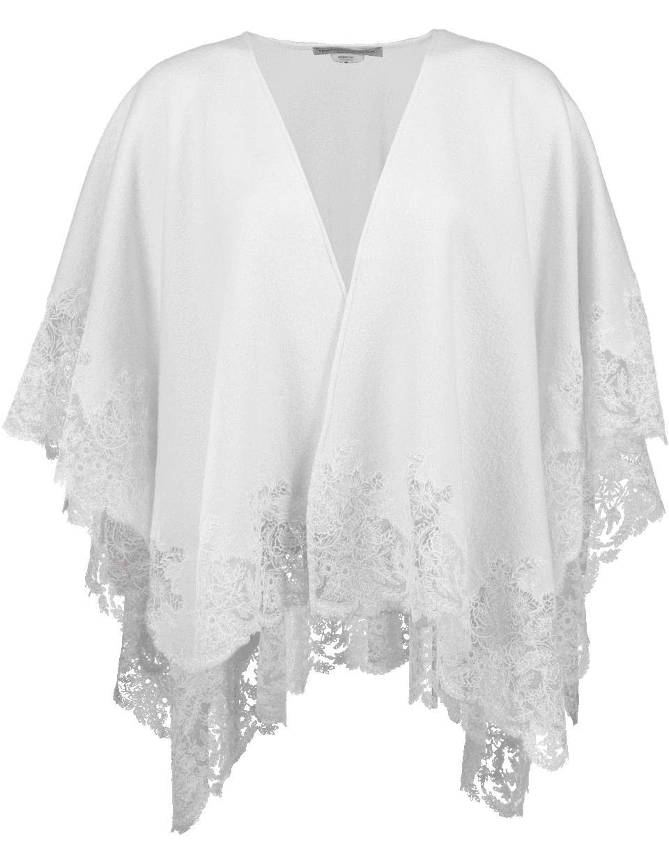 ERMANNO SCERVINO-Lace Cape-VANILLA