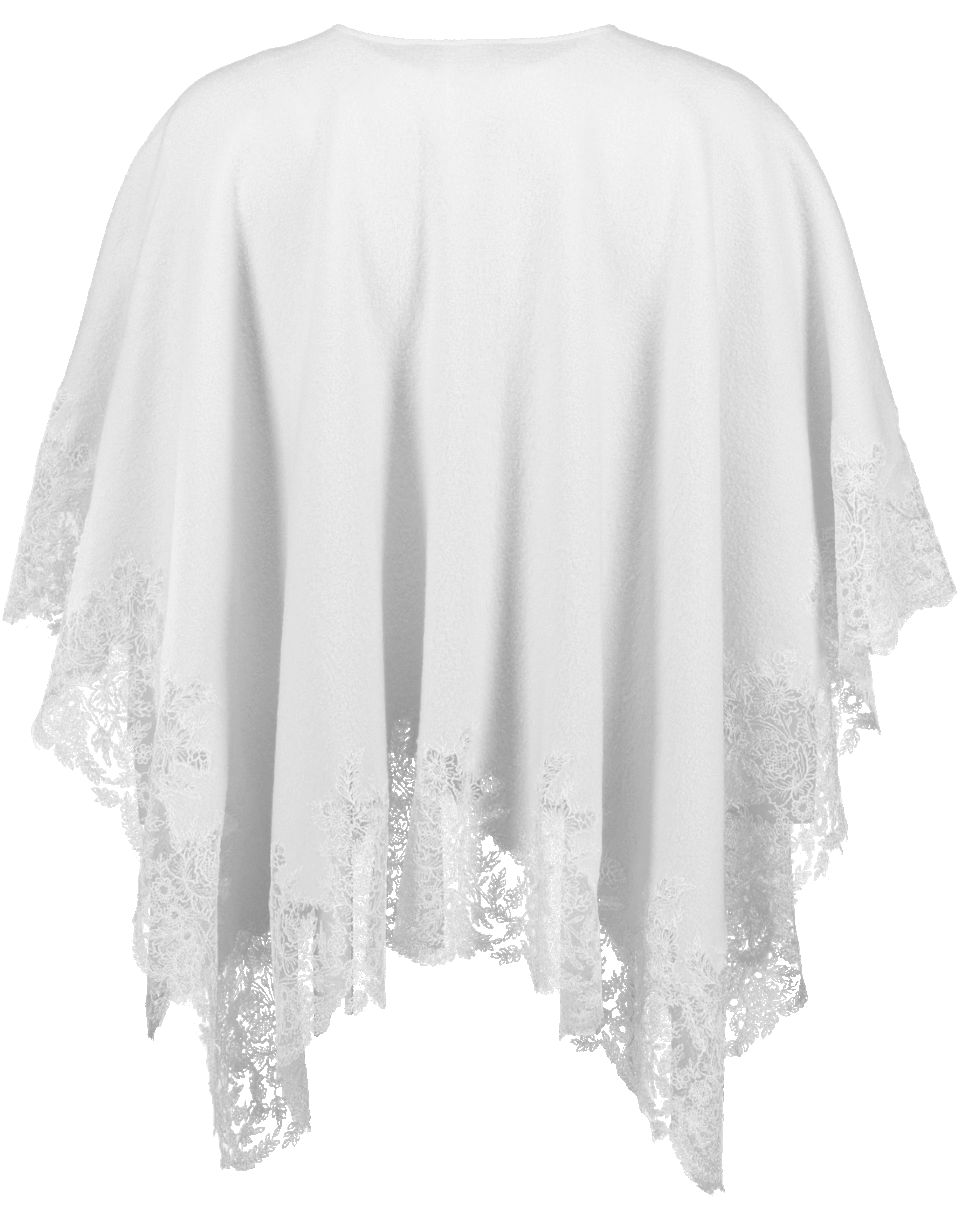 ERMANNO SCERVINO-Lace Cape-VANILLA