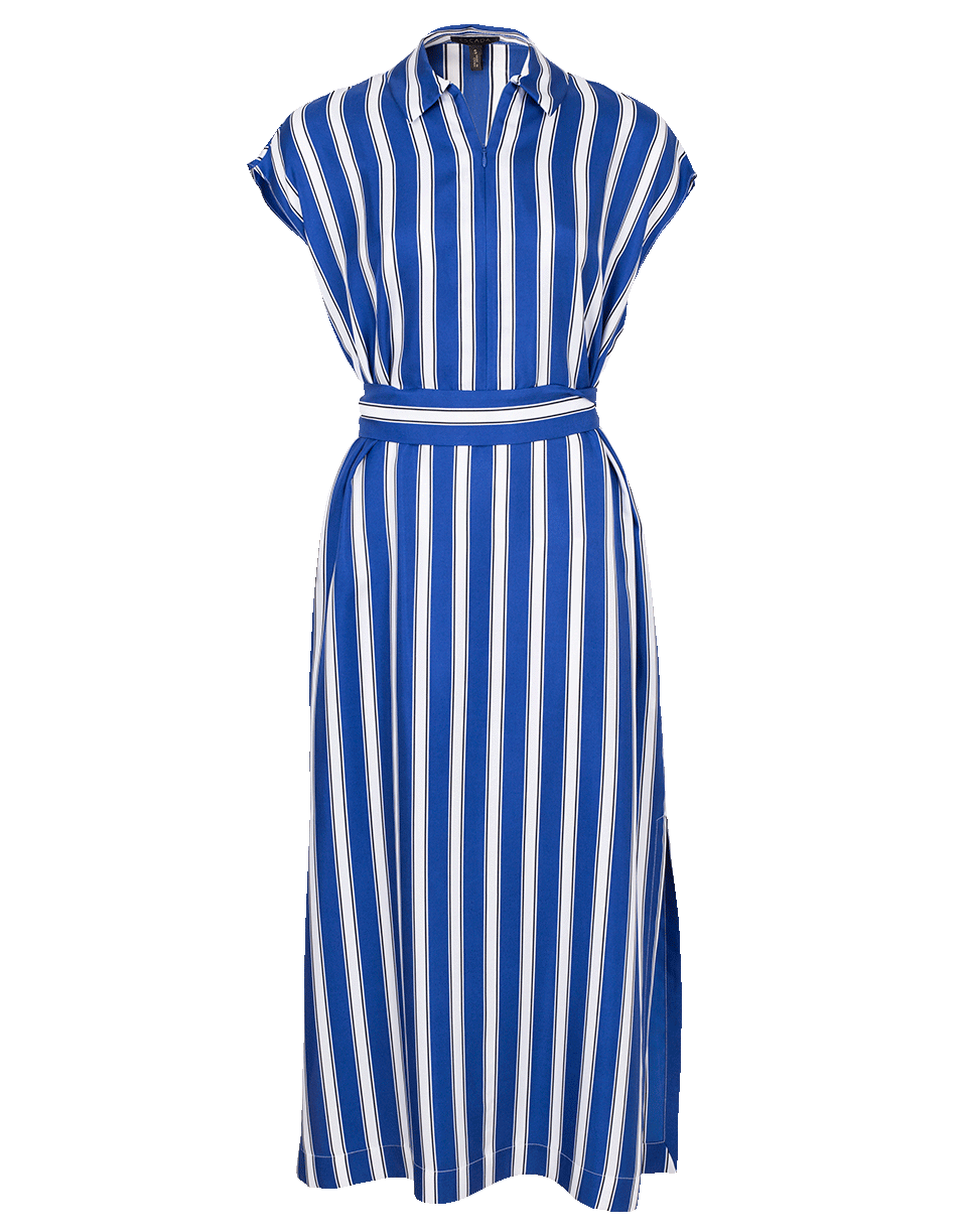 ESCADA-Dras Striped Shirt Dress-