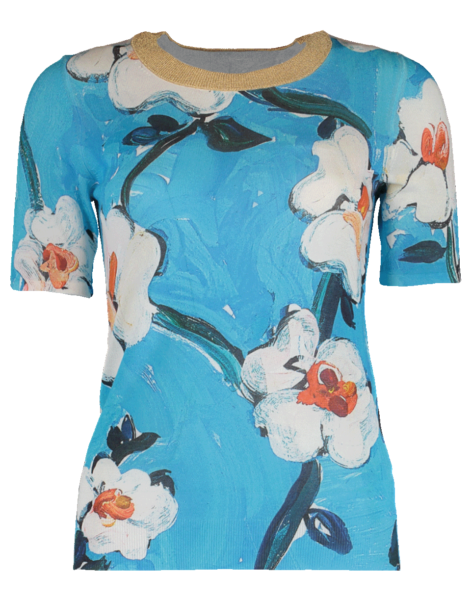 ESCADA-Siemara Floral Print Knit Top-