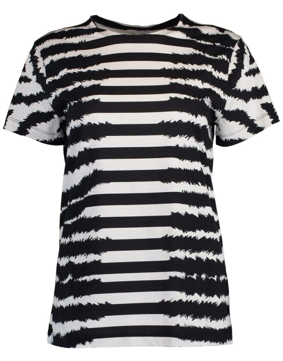 Eroka Short Sleeve Zebra Print Tee CLOTHINGTOPT-SHIRT ESCADA SPORT   