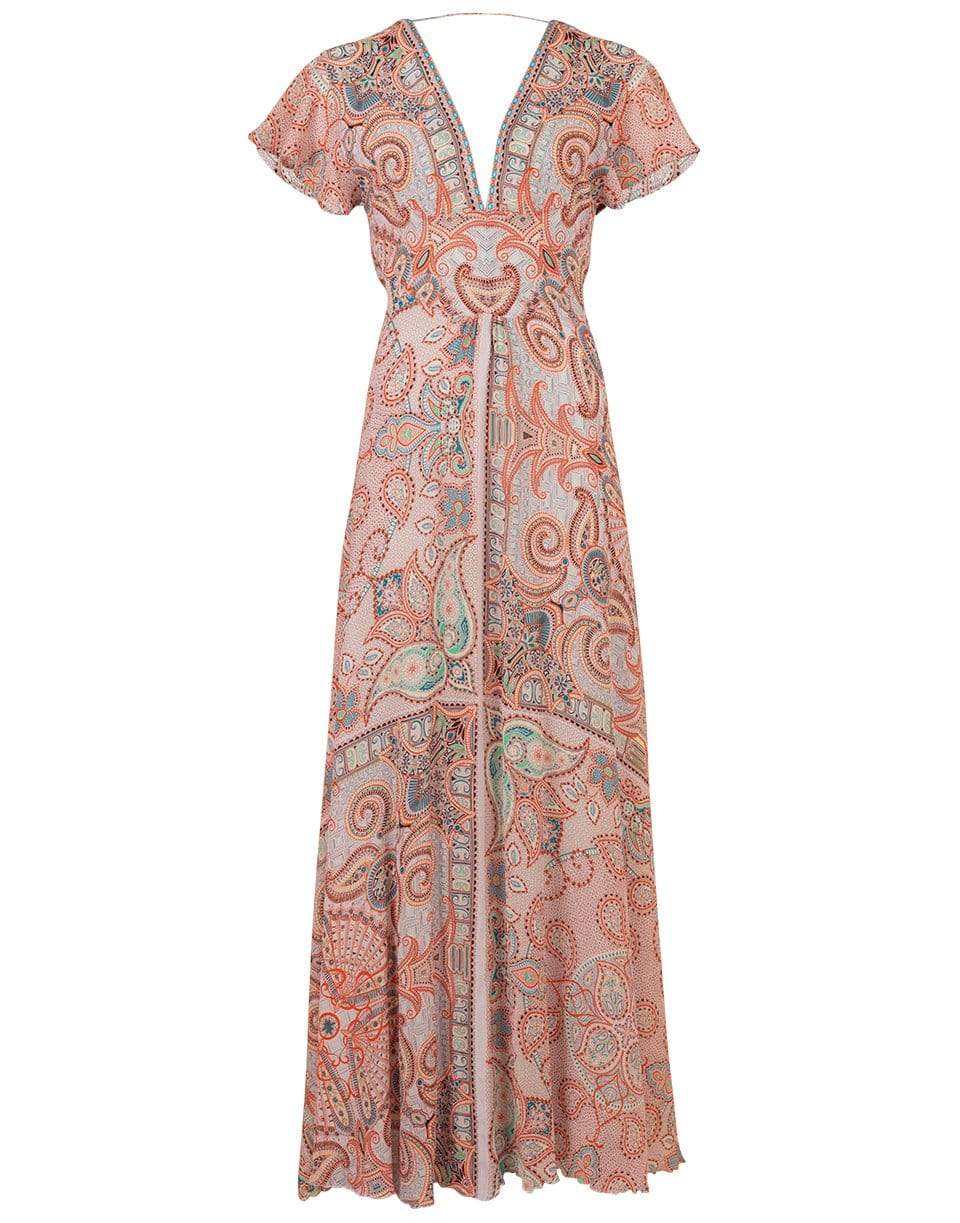 ETRO-Paisley Print Maxi Dress-MULTI