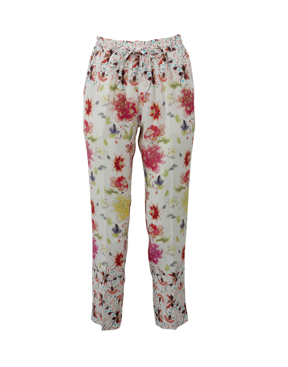 ETRO-Draw-String Floral Pant-