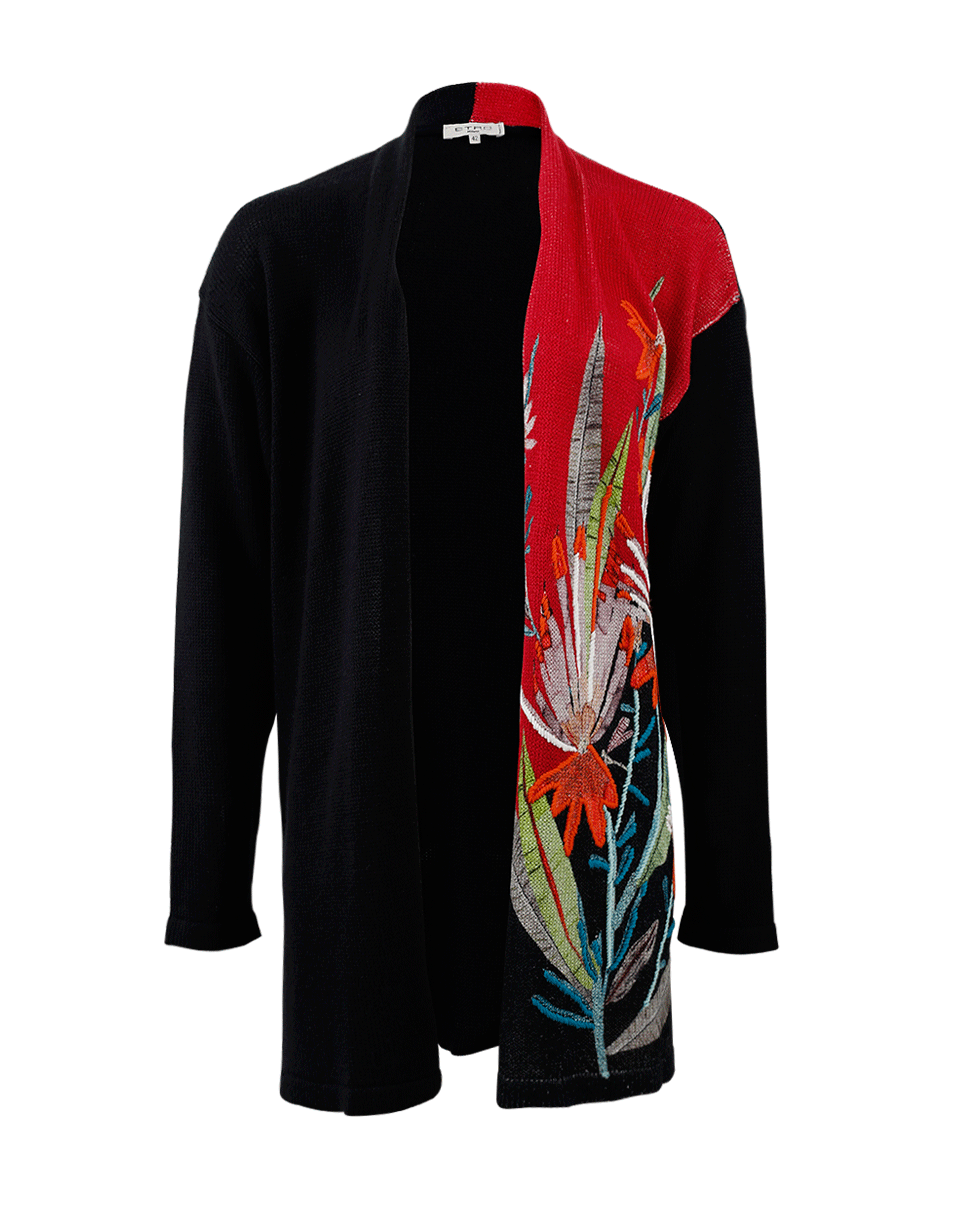 ETRO-Embroidered Knit Cardigan-