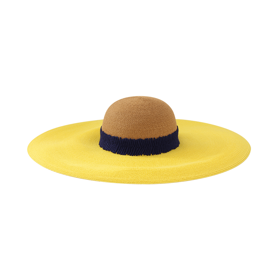 EUGENIA KIM-Sunny Wide Brim Hat-CML/YLLW