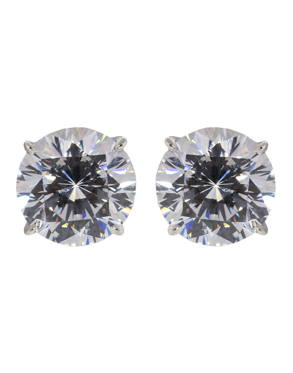 FANTASIA by DESERIO-Cubic Zirconia Round Stud Earrings-WHTGLD