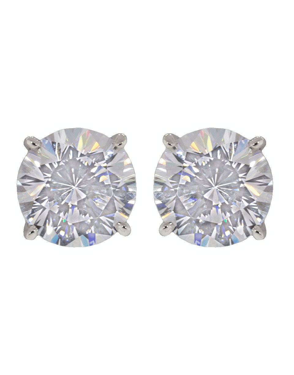 FANTASIA by DESERIO-Cubic Zirconia Round Stud Earrings-WHTGLD