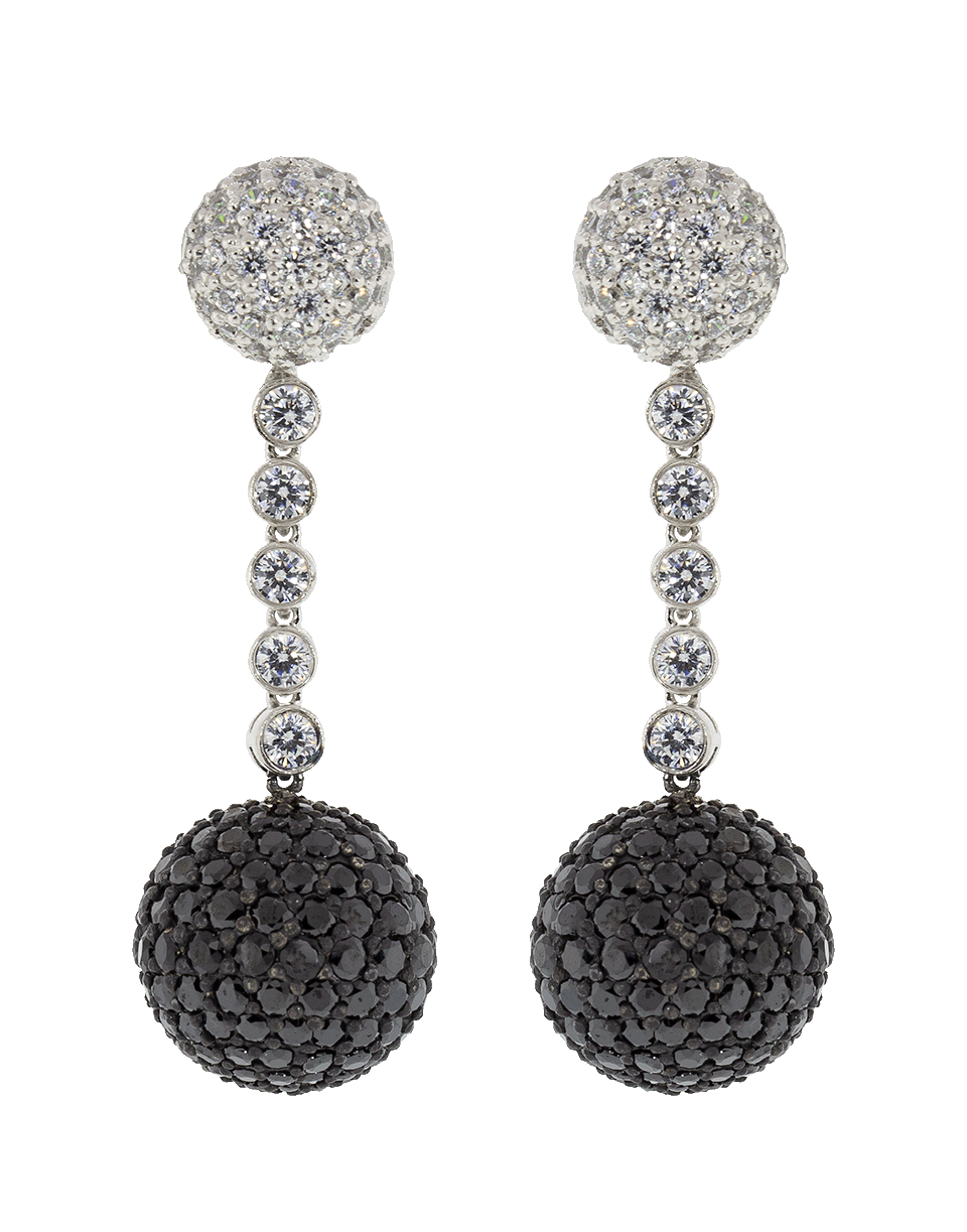 Pave Ball Drop Clip Earrings JEWELRYBOUTIQUEEARRING FANTASIA by DESERIO   