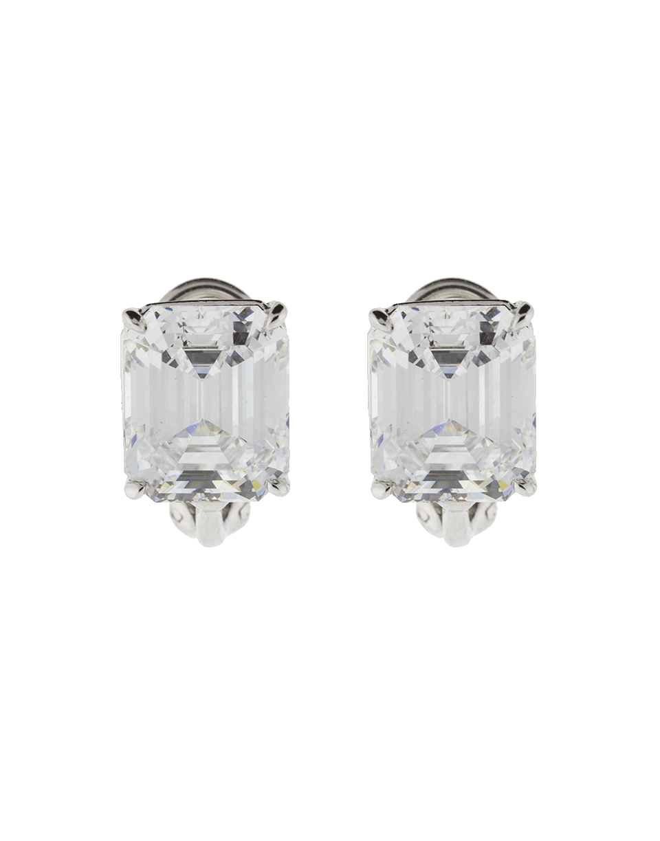 FANTASIA by DESERIO-Emerald Cut Stud Earrings-WV