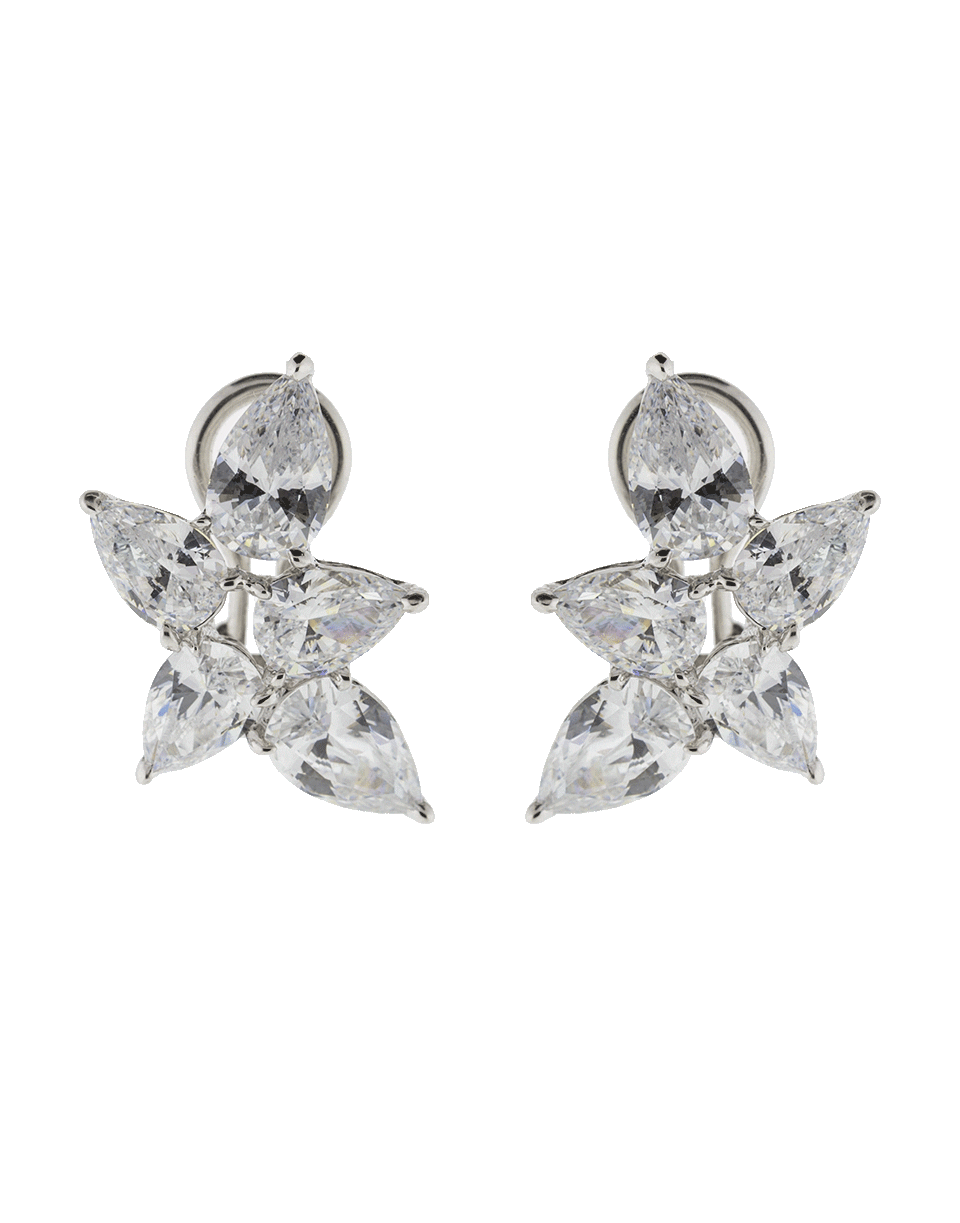 FANTASIA by DESERIO-Pear Shaped Cluster Earrings-WV