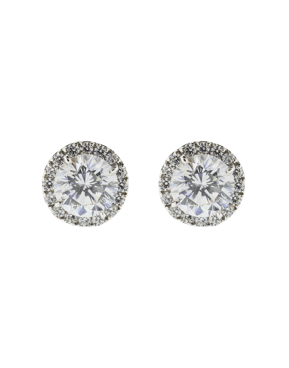 FANTASIA by DESERIO-Round Stud Cubic Zirconia Earrings-WV