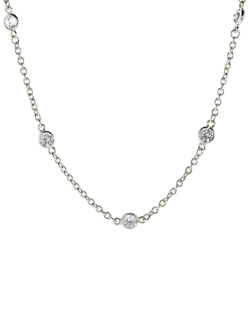 FANTASIA by DESERIO-Cubic Zirconia by the Yard Necklace 16IN-WG