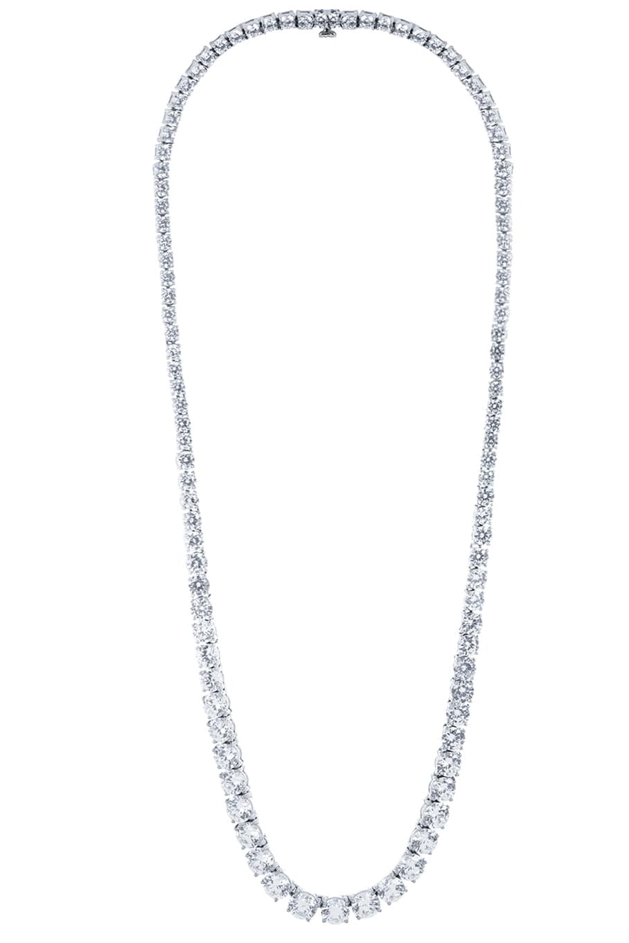 FANTASIA by DESERIO-Cubic Zirconia Tennis Necklace 48 CTW-WG