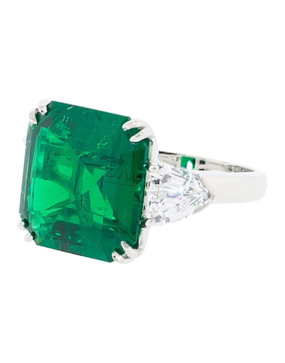 FANTASIA by DESERIO-Square Cut Emerald Ring-EM/CZ