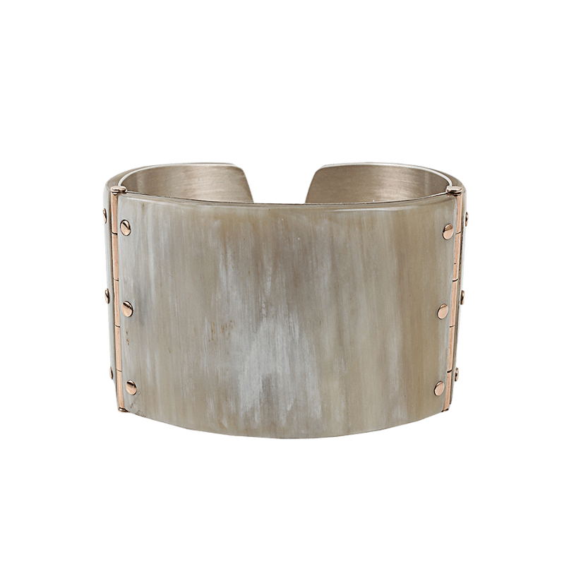 One of a Kind White Zebu Horn Cuff Bracelet – Marissa Collections