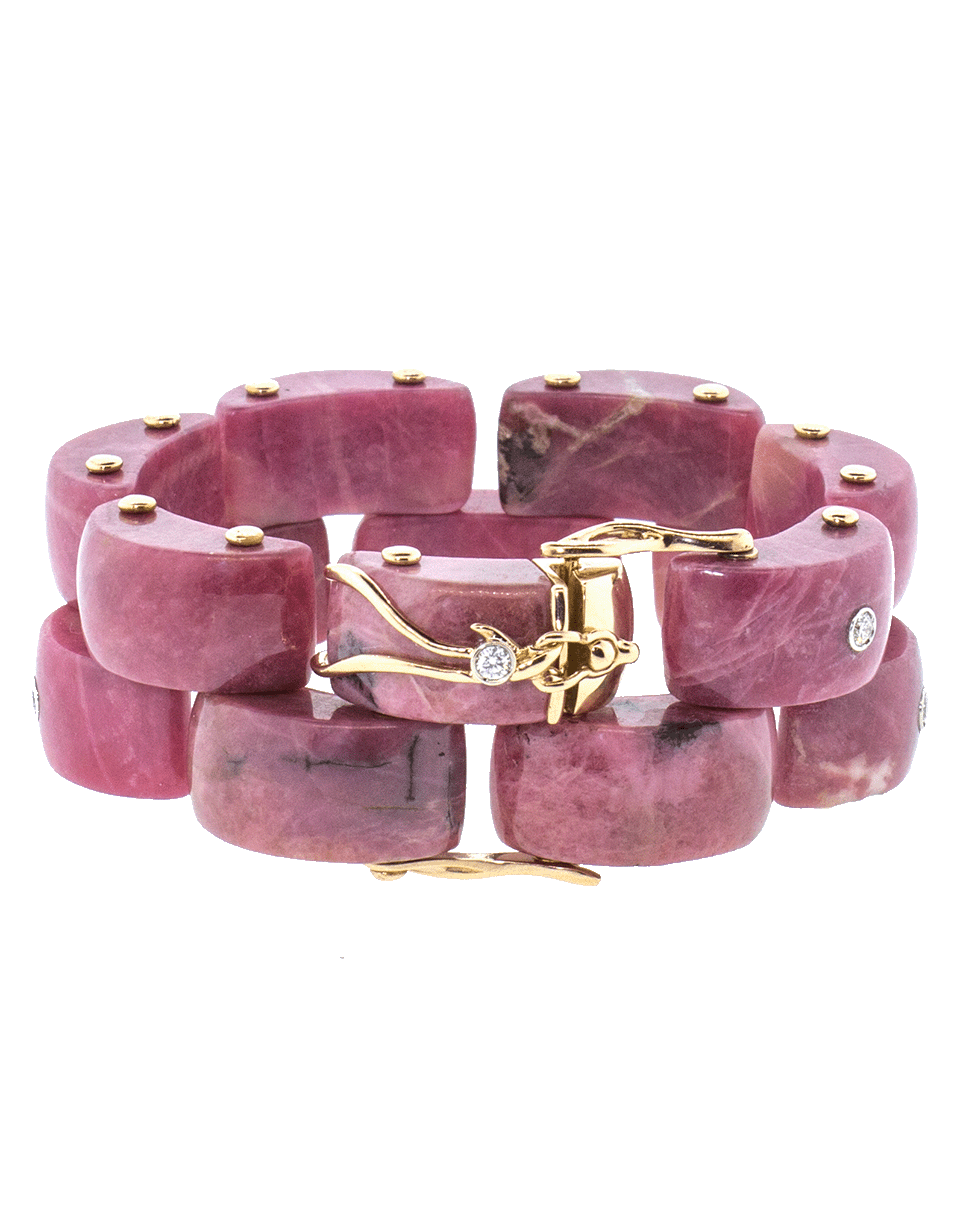 FEDERICA RETTORE-Panthere Rhodonite And Diamond Bracelet-ROSE GOLD