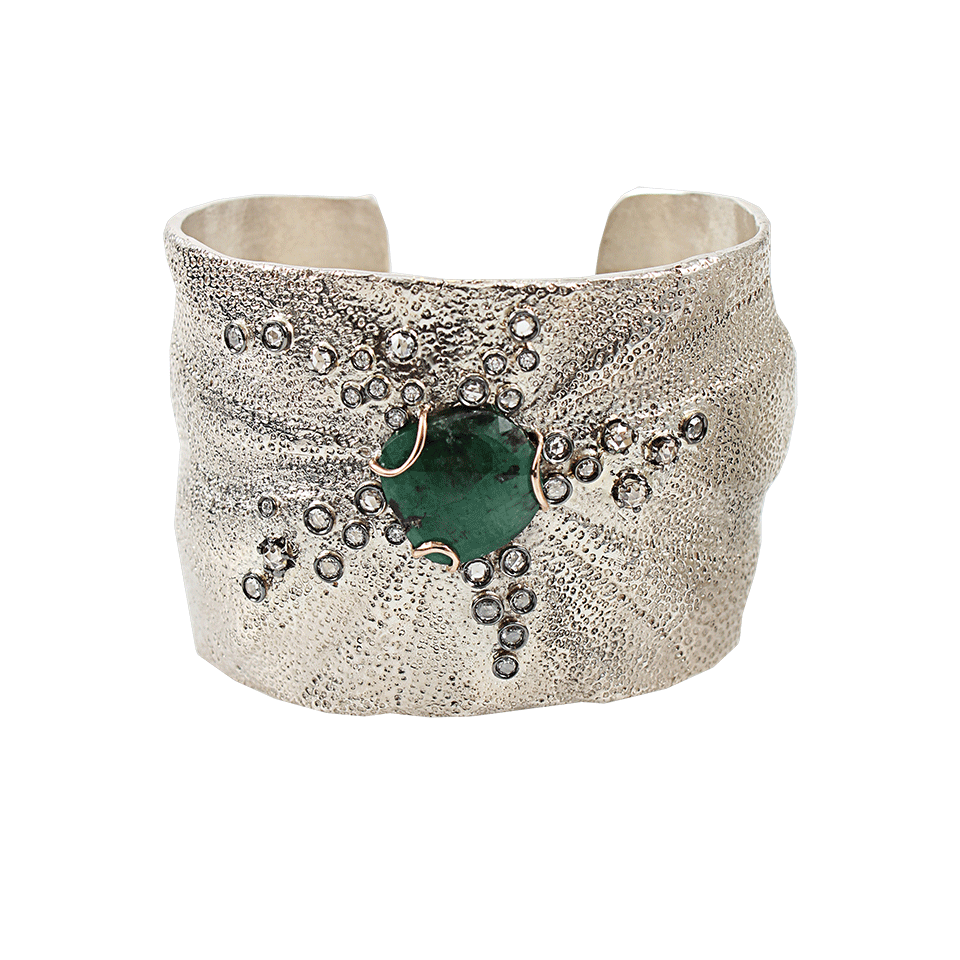 Emerald Cuff Bracelet JEWELRYFINE JEWELCUFF FEDERICA RETTORE   