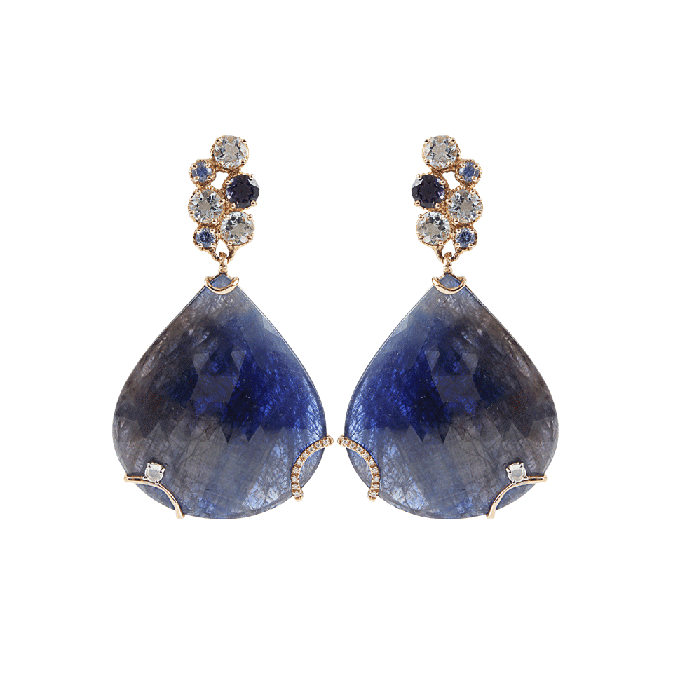 Blue Sapphire Drop Earrings JEWELRYFINE JEWELEARRING FEDERICA RETTORE   
