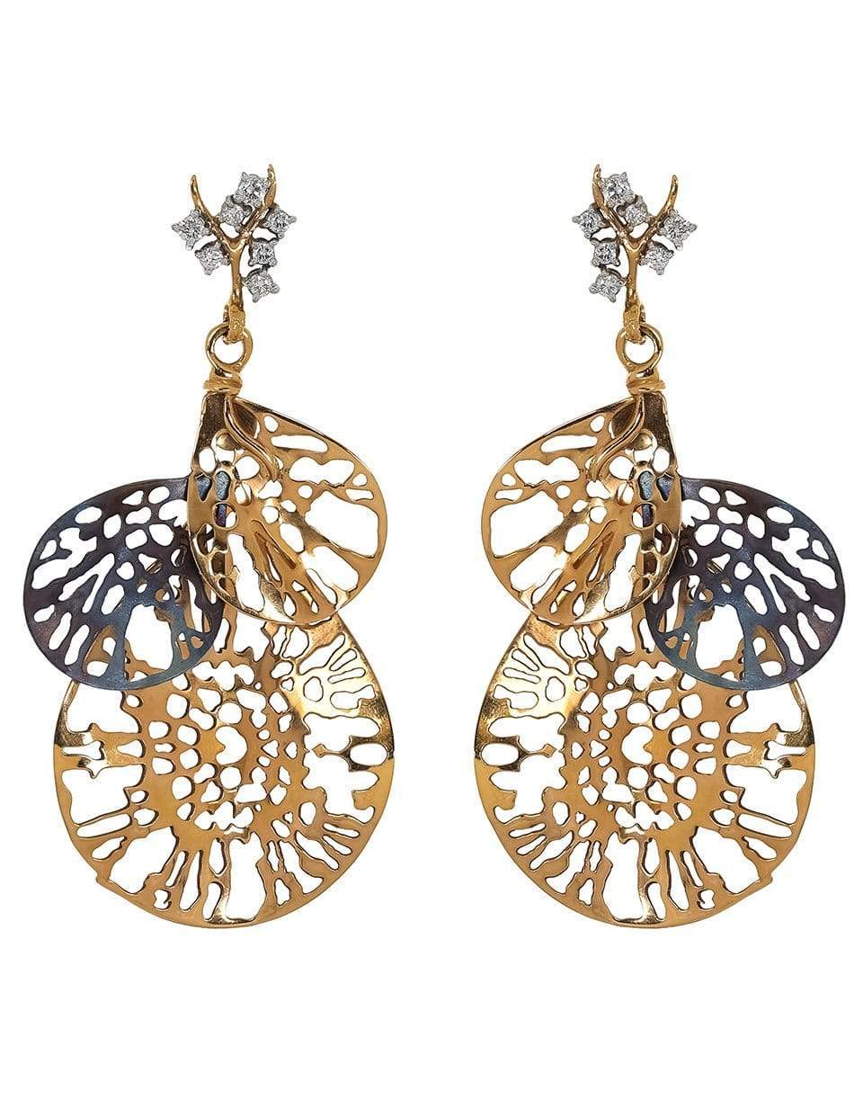 FEDERICA RETTORE-Gorgonia Diamond Earrings-ROSE GOLD