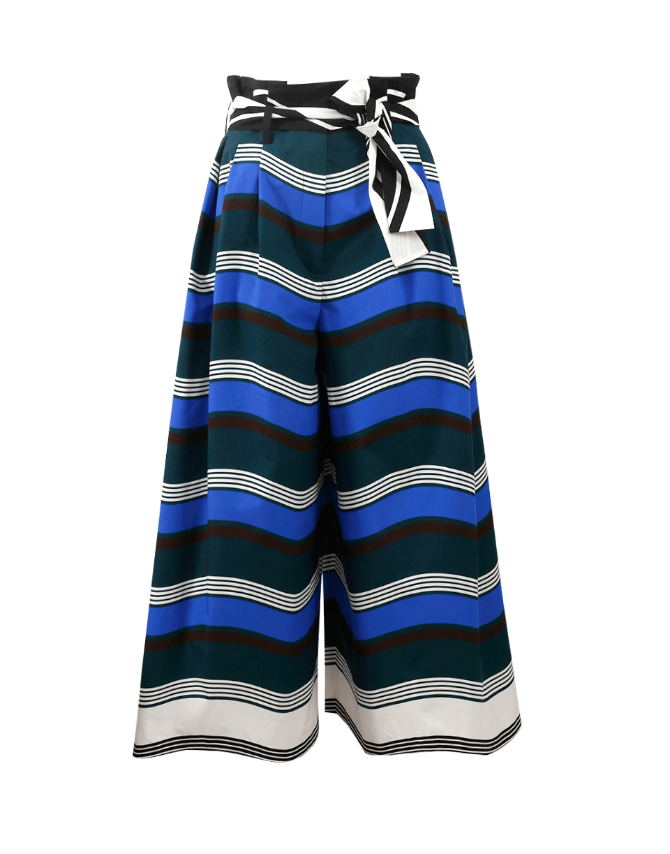 FENDI-Paper Bag Striped Cotton Pant-CLRBLOCK